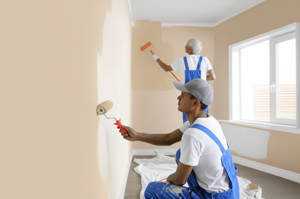 P&P Painting crew working in Mississauga